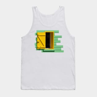 Green Wall, Yellow Window Tank Top